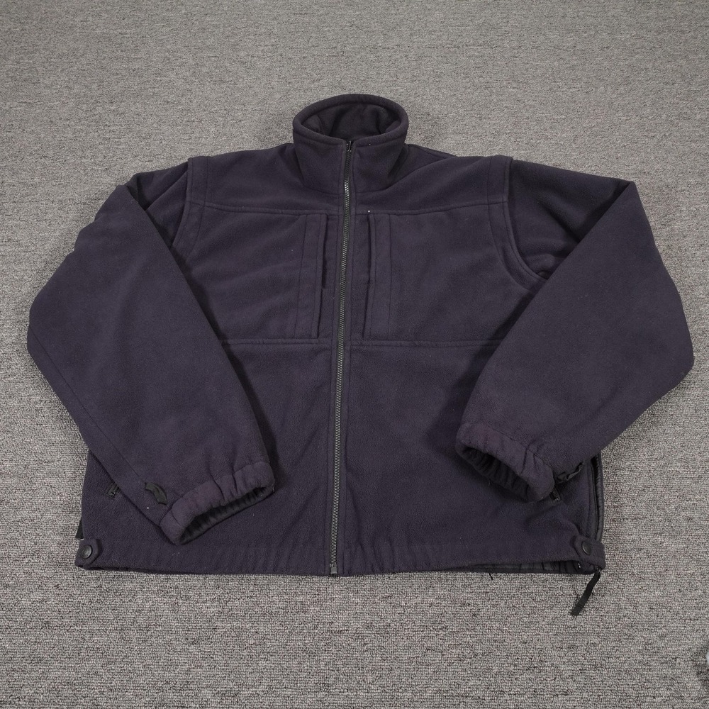 5.11 Tactical Jacket Mens Large Navy Fleece Lined Full Zip Workwear Outdoor